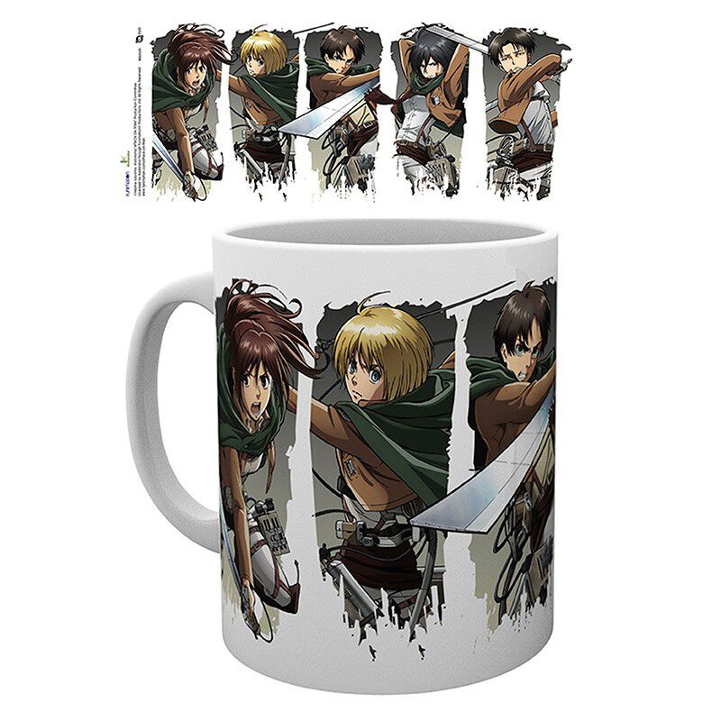 ATTACK ON TITAN - Mug - 320 ml - Character Montage - subli - box image number 0